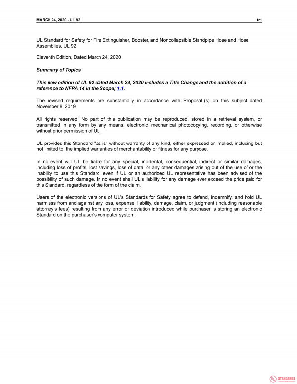 UL 92 PDF UL 92 PDF